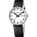 MONDAINE Evo2 40 Bahnhofsuhr Big Date Saphirglas