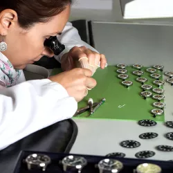 RENDEX Tachymeter Chrono Quartzuhr Keramikband schwarz