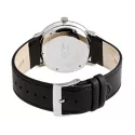 Junghans MAX BILL 38 Automatikuhr Stahl weiss Zahlen Leder Datum