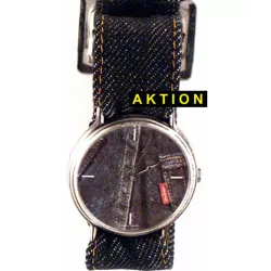 JEANS Set Uhr mit Wechselbändern blau