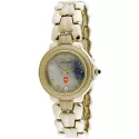 SWISS GOLFER Bonneville Quartzuhr medium Perlmutt blau