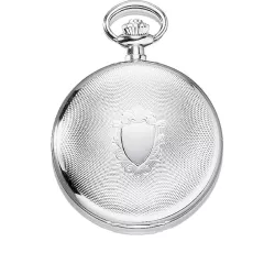 Klassik Taschenuhr Handaufzug Silber Numbers