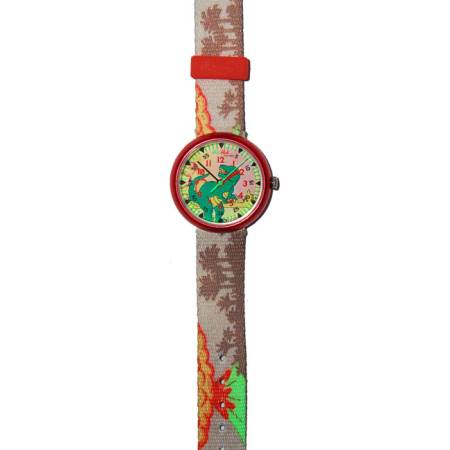 FLIK FLAK Kinderuhr Dino rot Tyrannosaurus