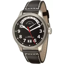 ZENO-WATCH BASEL Pilot Oversized XL Quartz Fliegeruhr Tag und Datum