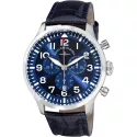 ZENO-WATCH BASEL Navigator Quartz Flieger Chrono blau