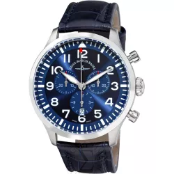 ZENO-WATCH BASEL Navigator Quartz Flieger Chrono blau