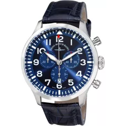 ZENO-WATCH BASEL Pilot Navigator Quartz Flieger Chrono blau