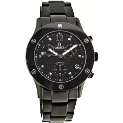 RENDEX Srews Chrono Quartzuhr Keramikband schwarz