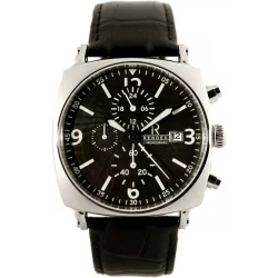 RENDEX Pilot Chronograph Quartz Edelstahl