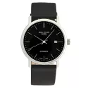 ZENO-WATCH BASEL Bauhaus Edelstahl Automatik Uhr schwarz