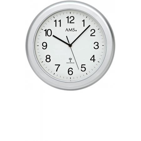 AMS Funkwanduhr Baduhr grau 30cm