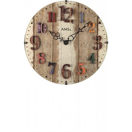 AMS Landhausstil Wanduhr Quartz