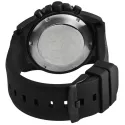 ZENO-WATCH BASEL PD Look Chronograph Quartz Edelstahl schwarz/rot