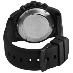 ZENO-WATCH BASEL PD Look Chronograph Quartz Edelstahl schwarz/rot