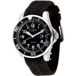 ZENO-WATCH BASEL Diver-Look Herrenuhr Automatik schwarz