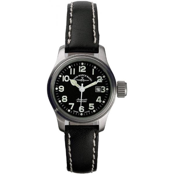 ZENO-WATCH BASEL, Pilot Lady, Automatik Fliegeruhr, schwarz