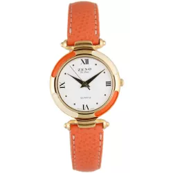 ZENO Printemps 28 Quartzuhr orange