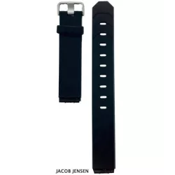 Uhrenband JACOB JENSEN Kautschuk schwarz 17mm