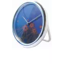 JEAN ROULET Art et Temps Walter Mafli Tischuhr Quartz chrom
