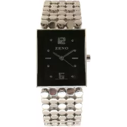 ZENO Royal Damenuhr Quartz Edelstahl schwarz