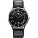 ZENO-WATCH BASEL Bauplatz Quartuhr schwarz