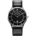 ZENO-WATCH BASEL Bauplatz Quartuhr schwarz