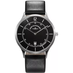 ZENO-WATCH BASEL Bauplatz Quartuhr schwarz