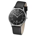 ZENO-WATCH BASEL Bauplatz Quartuhr schwarz