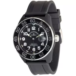 ZENO-WATCH BASEL H3 Diver Teflon Lumi-Sportuhr Silikonband schwarz