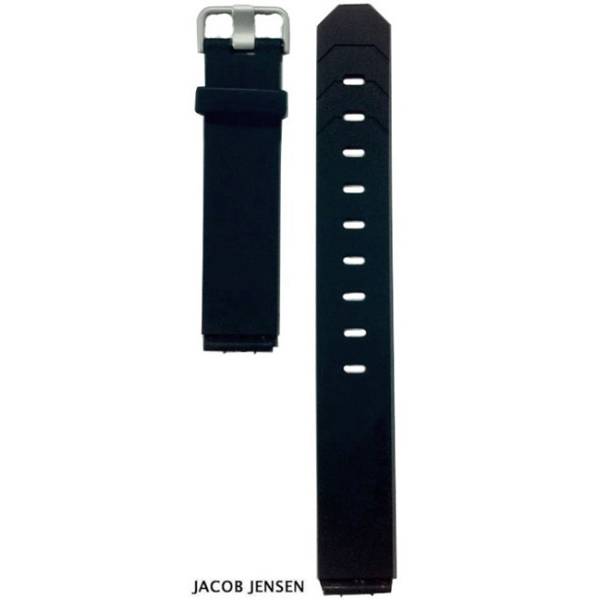 Uhrenband JACOB JENSEN Kautschuk schwarz, 19mm