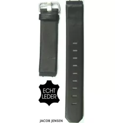 Uhrenband JACOB JENSEN Leder schwarz 17mm