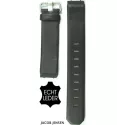 Uhrenband JACOB JENSEN Leder schwarz 19mm