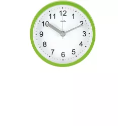 AMS kleine Funk Tisch- Wanduhr Baduhr grün