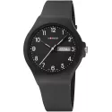 M-WATCH Core 42 Schweizer XL Quartzuhr Tag Datum schwarz