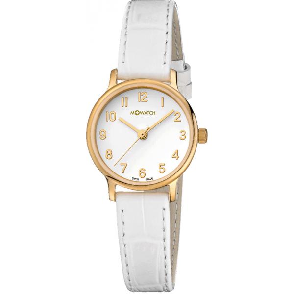 M-WATCH Elegance 25, Schweizer Quartzuhr weiss