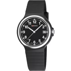 M-WATCH Maxi 38 Schweizer Quartzuhr schwarz