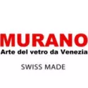 MURANO Skelettuhr Handaufzug Murrina Glas Herbst braun