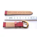 Uhrenband MICHEL JORDI Leder rot 18mm