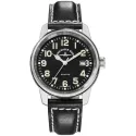 ZENO-WATCH BASEL Pilot Classic Fliegeruhr Quartz Edelstahl poliert