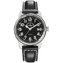 ZENO-WATCH BASEL Pilot Classic Fliegeruhr Edelstahl poliert