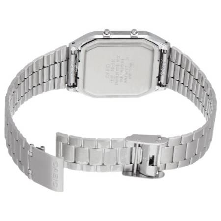 CASIO Digi-Analog Retro GMT Quartzuhr schwarz