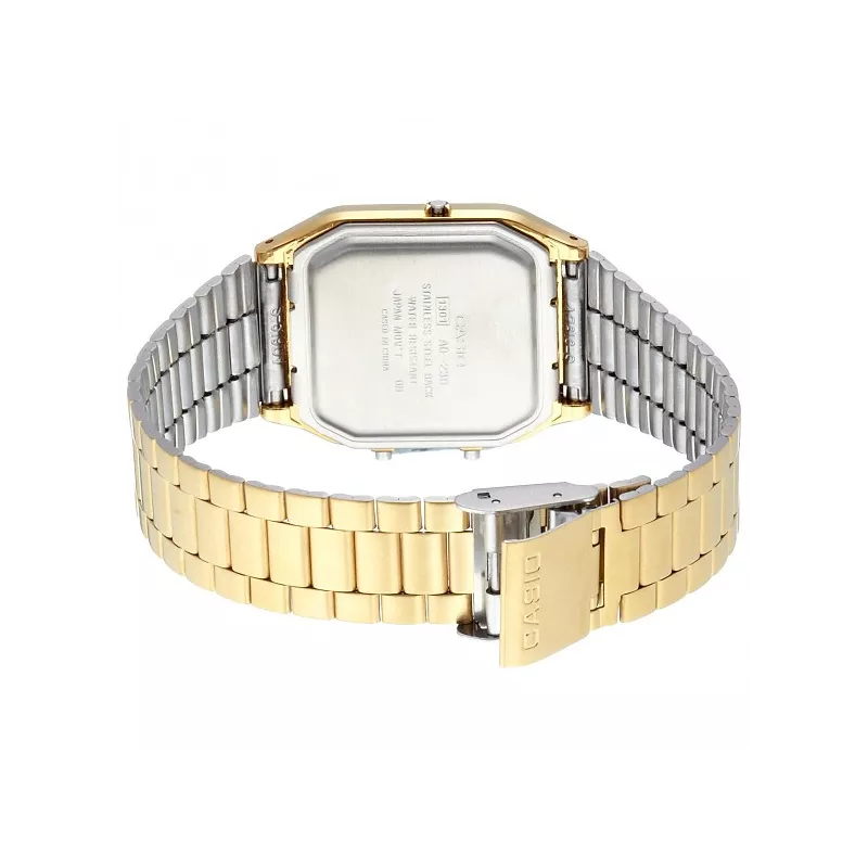 CASIO Digi-Analog Retro GMT Quartzuhr gold