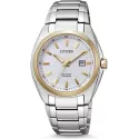 CITIZEN Damenuhr Super Titanium Eco-Drive Solaruhr bicolor