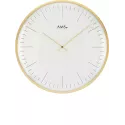 AMS Bauhaus Quartzwanduhr gold gross