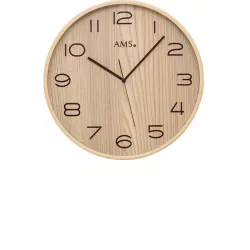 AMS Alpenchique Funkwanduhr buche 32cm
