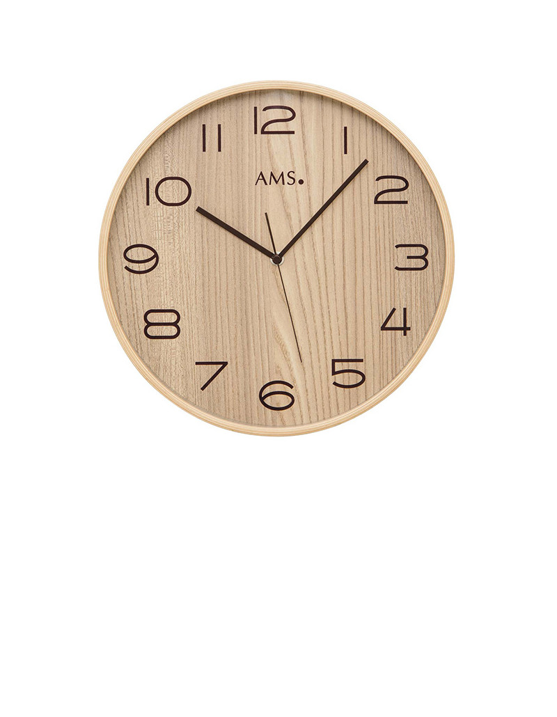 funk wanduhr holzrahmen