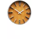 ATLANTA Wood Design Silent Quartz Wanduhr Erlenholzoptik