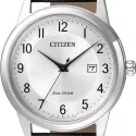 CITIZEN Klassik Eco-Drive Solaruhr Edelstahl Leder