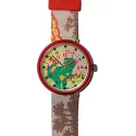 FLIK FLAK Kinderuhr Dino rot Tyrannosaurus