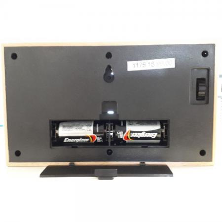 AMS Flip-Clock digital Tischuhr Buche